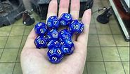 CiaraQ DND Polyhedral Dice (100pcs) with A Dice Bag Compatible with Dungeons and Dragons DND RPG MTG Role Playing Table Games (10 Colors, D12 Dice)