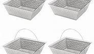 Leyso Stainless Steel Floor Sink Drop-in Basket Strainer Sink Drain Cover 8-1/2" x 8-1/2” x 3-1/8” for Kitchen, Restaurant, Bar, Buffet (Drop-in SS x 4)