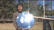 Make a PARABOLIC Mirror the cheap way PARABOLOID DIY REFLECTOR DIRECT TV hack Solar Reflective Film