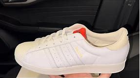 Adidas Superstar 424 Shell Toe White Scarlet shoes