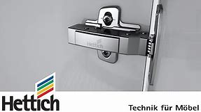 Sensys: the designer hinge with integrated Silent System, made by Hettich