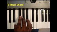 How To Play E Major Chord On Piano And Keyboard