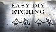 Easy DIY stencils for salt water Metal Etching