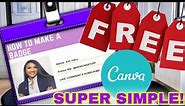 How to Make an I.D. Badge FOR FREE - w/ Canva!!!!