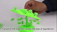 Frog Balance Game Toys,Two-Player Balance Game Tree Parent-Child Interactive Family Tabletop Puzzle Game Montessori Toy,Birthday Christmas Bulk Frogs Gifts for Kids Adults (Frog)