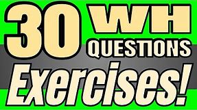 Wh Questions EXERCISES and EXAMPLES in English 🎓 (With Answers!) 👍