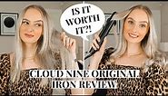 CLOUD NINE ORIGINAL IRON REVIEW + HOW I CURL MY HAIR | Emily Louise