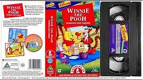 Winnie the Pooh Growing Up 1 - Sharing and Caring (14th August 1995) UK VHS