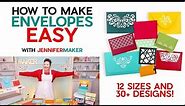 How to Make Envelopes Easy! | A1-A10 + Cash Envelopes & Gift Card Sleeves