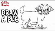 How to draw a pug - Easy step-by-step for beginners