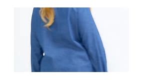 Agnes Orinda Women's Plus Size Denim Shirt Half Placket Chest Pocket Long Sleeve Chambray Shirts 1X