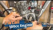 Install 100cc 2 Stroke Engine Kit | Motorized bike | Bike Berry