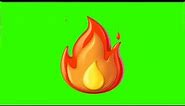 fire emoji 🔥 Green screen video free download - Free copyright