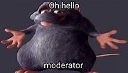 Oh hello moderator ratatouille meme