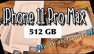 IPHONE 11 PRO MAX SILVER 512 GB UNBOXING & REVIEW | with accessories