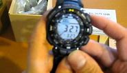 Casio Triple Sensor Solar Powered Pathfinder Men's Watch PAG-240B-2 unboxing and review