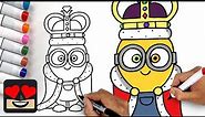 How To Draw King Bob | Minions