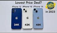 iPhone 14 vs iPhone 13 vs iPhone 12 in 2023 ? Lowest Price Deal (HINDI)