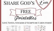 FREE Printables: God’s Love Notes, Stickers & Scripture Memory Cards! - Like Minded Musings -