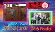 #1077 Vintage CROSLEY WLW 1936 Console Antique RADIO - Rarest in the world! TNT Amusements