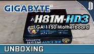 GIGABYTE H81M-HD3 (Rev 1.0) LGA 1150 Motherboard Unboxing + Overview