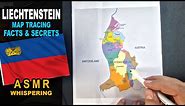 ASMR: LIECHTENSTEIN map outline drawing with its municipalities | Facts and Secrets | ASMR whispers