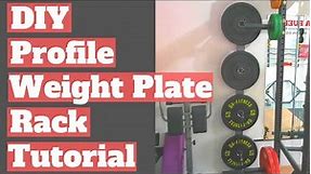 DIY Profile Weight Plate Rack Tutorial