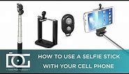 How To Use Selfie Stick for Android & IPhone With Bluetooth Remote | TUTORIAL