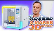 AOSEED X-MAKER 3D Printer: The Complete Review & Test // Best 3D Printer for Beginners?