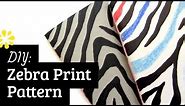 How to Draw Zebra Print Pattern | Sea Lemon