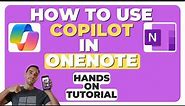 How To Use Microsoft Copilot in OneNote