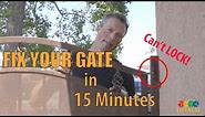 Fix a gate that won't close - DIY Home Repair by LiftNest