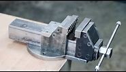 How To Make A Bench Vise || DIY Metal Bench Vise Without Welding