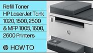 Refill Toner | HP LJ Tank 1020,1500, 2500 & MFP 1005, 1600, 2600 Printers | HP Printers | HP Support