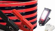 AUTOGEN Jumper Cables Heavy Duty 30 Feet,0 Gauge Jumper Cables 1000AMP Automotive Jumper Cables Kit for Car,SUV, and Trucks with Professional Clamps and Carrying Bag