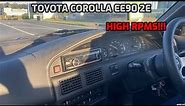 Toyota Corolla EE90 2E Modified Head 0-100 Pulls