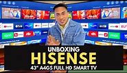 Unboxing the Hisense 43” A4GS Full HD Smart TV | Hisense Birthday Blowout