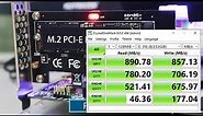 Will M.2 PCIe 3.0 SSDs slow down on M.2 PCIe X1 Adapter? --- M.2 PCIe X1 Speed Testing