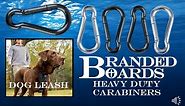 Branded Boards Heavy Duty Zinc Carabiner Snap Hooks