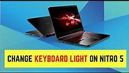 How to Change Keyboard Light on Acer Nitro 5
