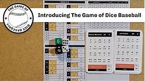 Introducing The Game of Dice Baseball