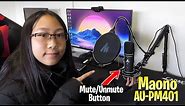 Maono USB Microphone Set With Mute - Unmute Button Unboxing and Review - Mic Test