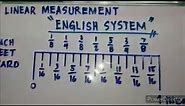 How to read English System measurement