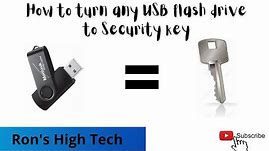 How to turn any USB drive into a security key for windows