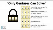 Can You Crack The Code? "Only Geniuses Can Solve"