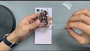 Samsung S23 Ultra Camera Lens Protector installation guide from Easy Gadgets