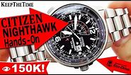 Citizen Nighthawk WR 200 Eco-Drive Watch Hands-On Video