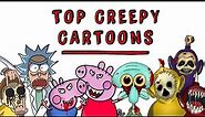 Top Creepy Cartoons 🔪 Horror stories with your favorite series | Draw the Life Tiktak Horror Stories