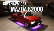 1987 Mazda B2000 Lowered Mini Truck | Flake Garage Bryan M B2200
