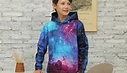 Teen Boys Galaxy Hooded Sweatshirts Hoodies 6-16 Years